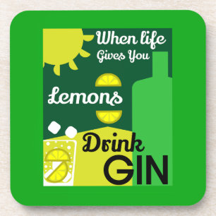 Dessous-de-verre Buveurs de Gin Amour Gin Décoration Maison B