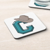 Dessous-de-verre C est pour Cowboy (Côté gauche)