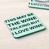 Dessous-de-verre Ça pourrait être la conférence du vin (Côté gauche)
