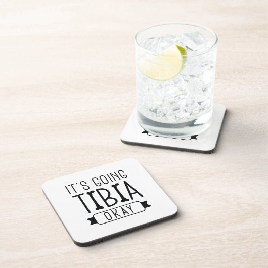 Dessous-de-verre Ça va bien Tibia (Côté Droit)