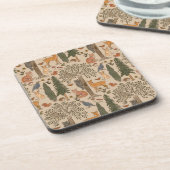 Dessous-de-verre Cabincore Animaux forestiers (Côté gauche)