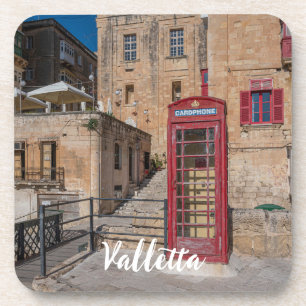 Dessous-de-verre Cabine téléphonique rouge à La Valette Malte