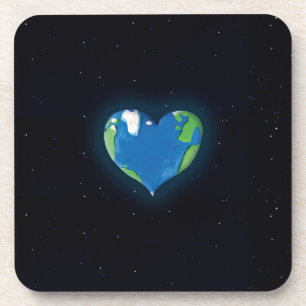 Dessous-de-verre caboteur de coeur de la terre