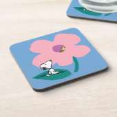 Dessous-de-verre cacahuètes | Illustration Nature Rose Flower (Côté gauche)