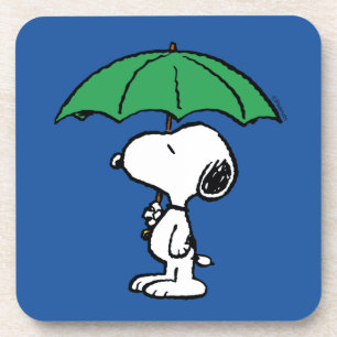 Dessous-de-verre cacahuètes   Parapluie vert Snoopy