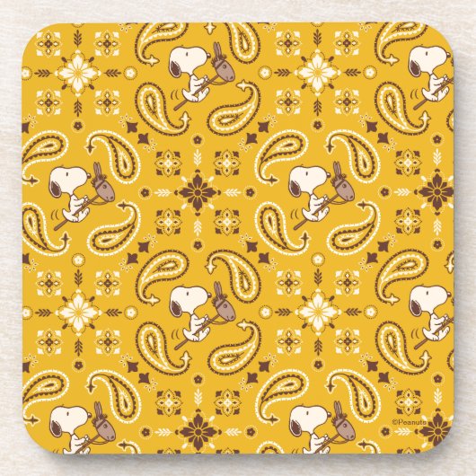 Dessous-de-verre cacahuètes | Snoopy Bandana Cowboy (Devant)
