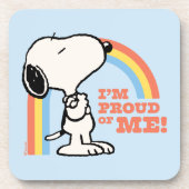 Dessous-de-verre cacahuètes | Snoopy Je suis fier de moi (Devant)
