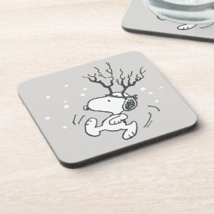 Dessous-de-verre cacahuètes Snoopy Reindeer