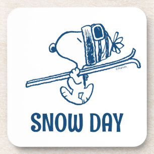 Dessous-de-verre cacahuètes   Snoopy Ski Trip
