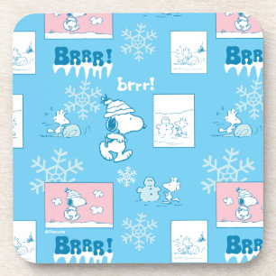 Dessous-de-verre cacahuètes   Snoopy Snow Day Motif