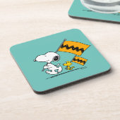 Dessous-de-verre cacahuètes | Snoopy & Woodstock (Côté gauche)