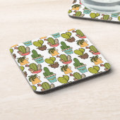 Dessous-de-verre Cactus et Succulents d'intérieur dans le motif de (Côté gauche)