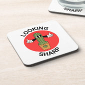 Dessous-de-verre Cactus Punition Drôle (Côté gauche)