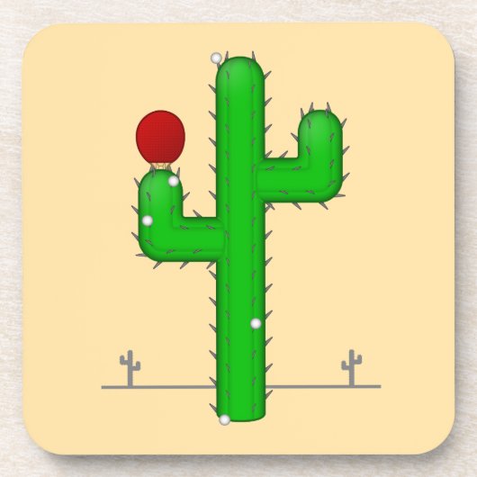 Dessous-de-verre Cactus rend parfait - (Devant)