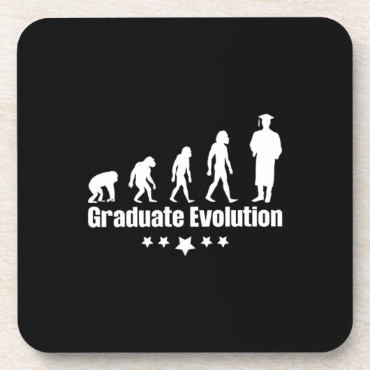 Dessous-de-verre Cadeau de diplôme | Évolution des diplômés (Devant)