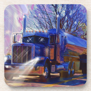 Dessous-de-verre Cadeau lourd de transport de camion de