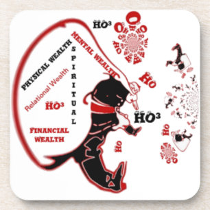 Dessous-de-verre Cadeau Père Noël Secret - Prospérité et Richesse