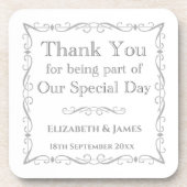 Dessous-de-verre Cadeau pour les clients Mariages (Devant)