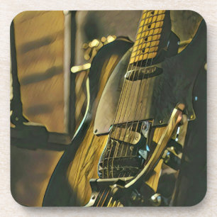 Dessous-de-verre Cadeau pour petit ami guitariste