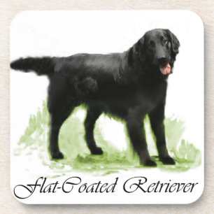 Dessous-de-verre Cadeaux d'art retriever à couche plate