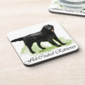 Dessous-de-verre Cadeaux d'Art Retriever à revêtement plat (Côté gauche)