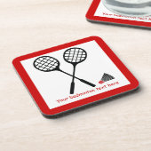 Dessous-de-verre Cadeaux de badminton, raquette et billetterie pers (Côté gauche)