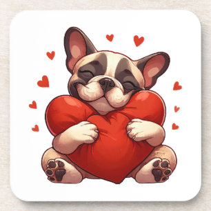 Dessous-de-verre Cadeaux de la Saint-Valentin Pitbull