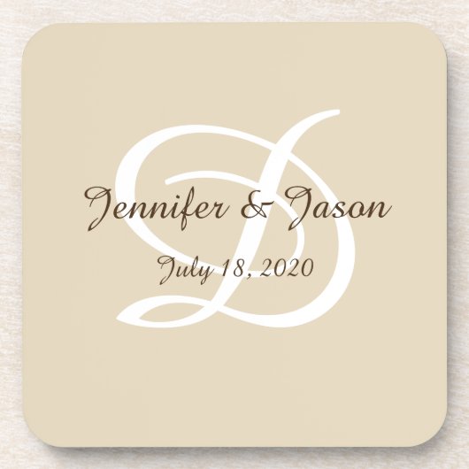 dessous de verre cadeaux mariages (Devant)