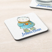 Dessous-de-verre Café Aimant Ours Polaire Personnalisé (Côté gauche)