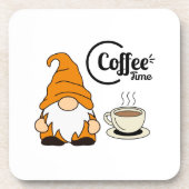 Dessous-de-verre Café avec un Gnome sur un (Devant)