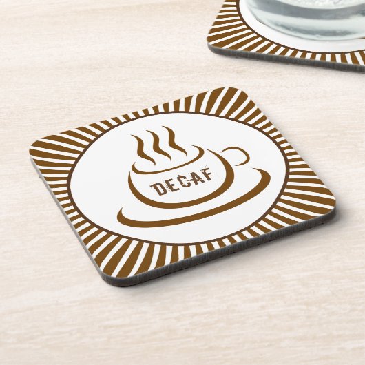 Dessous-de-verre Café Decaf (Côté gauche)