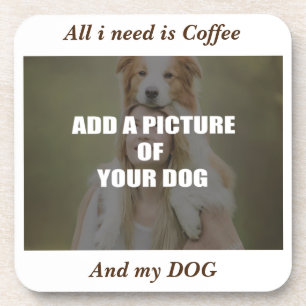 Dessous-de-verre Café et mon Oreiller de chien