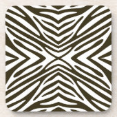 Dessous-de-verre Café Mocha Neutral Zebra (Devant)