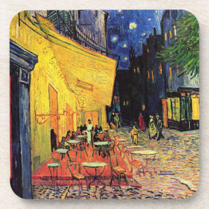 Dessous-de-verre Café Terrasse à la nuit par Vincent van Gogh