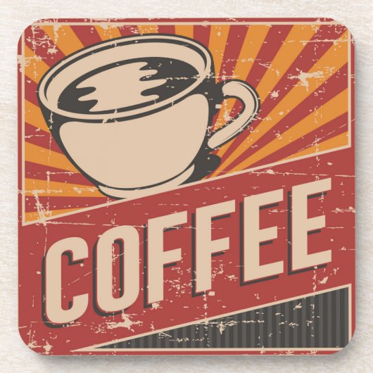 Dessous-de-verre Café vintage classique matin (Devant)