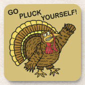 Dessous-de-verre Calembour drôle de la Turquie de thanksgiving (Devant)