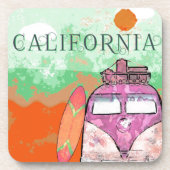 Dessous-de-verre California Travel Poster Beverage Coaster (Devant)