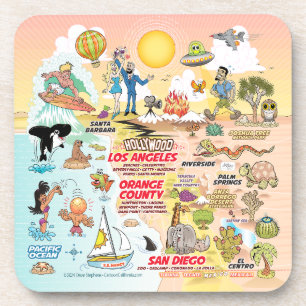 Dessous-de-verre Californie du Sud