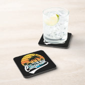 Dessous-de-verre Californie Retro Sunset Beverage Coaster (Côté Droit)