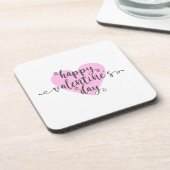 Dessous-de-verre Calligraphie Heureuse Sainte-Valentin | DESSOUS DE (Côté gauche)