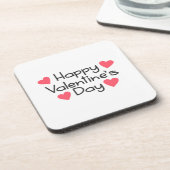 Dessous-de-verre Calligraphie Heureuse Sainte-Valentin | DESSOUS DE (Côté gauche)