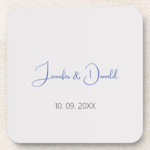 Dessous-de-verre Calligraphie tendance écriture classique personnel