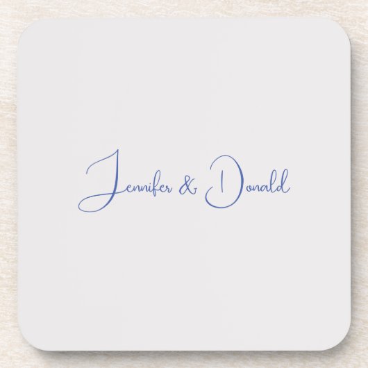 Dessous-de-verre Calligraphie tendance écriture classique simple pe (Devant)