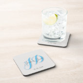 Dessous-de-verre Calligraphie tendance monogramme de script classiq (Côté Droit)