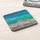 Dessous-de-verre Calme Blue Ocean Waves Beach Art (Côté gauche)