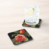 Dessous-de-verre Camélia rouge, 1833 (Côté Droit)