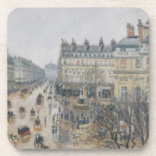 Dessous-de-verre Camille Pissarro Place du Theatre Francais, Pari