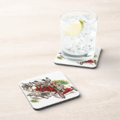 Dessous-de-verre Camion de pompiers dalmatien mignon de chiots (Côté Droit)