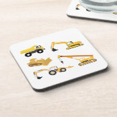 Dessous-de-verre Camions de construction (Côté gauche)