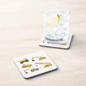 Dessous-de-verre Camions de construction (Côté Droit)